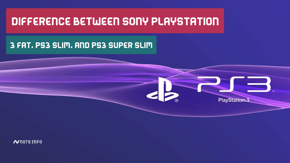Difference between SONY PlayStation 3 fat, PS3 slim, and PS3 super slim